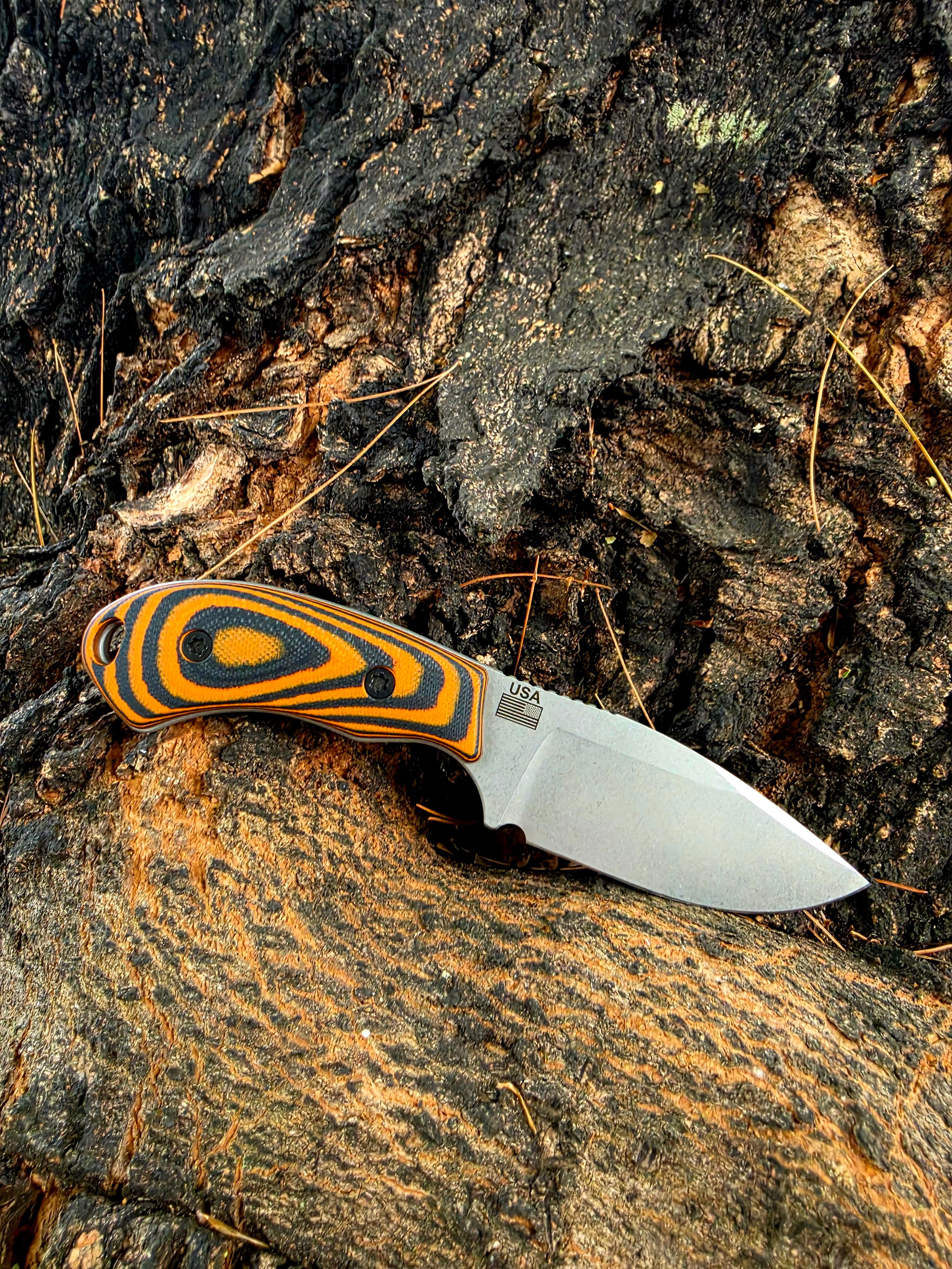 Wildcat - Orange and Black G10 · MagnaCut · EDC, view 2